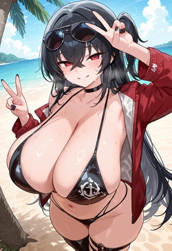 [Nankoai] Taihou-大鳳(Azur Lane)-req-Enraptured Companion-beach-BBC- (Patreon) [AI Generated] 作品封面