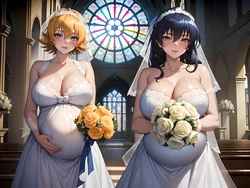 [Kevin Zheng] Asagi and Sakura's orc wedding [AI Generated] 作品封面