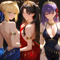 Rin/Sakura/Artoria(LK_JEWELS) [AI Generated] 作品封面