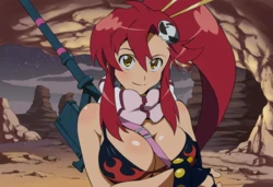 [Pixiv] 与党野党/YotouYatou (50519969) - Gurren Lagann — Youko vs. the Extreme Underground Ojisan [AI Generated] 作品封面