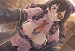 [Pixiv] 与党野党/YotouYatou (50519969) - KonoSuba — Arue and the Boobs-Loving Ojisan [AI Generated] 作品封面