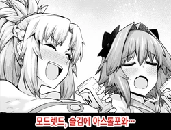 [Ankoman] Mordred, Yotta Ikioi de Astolfo to... (Fate/Grand Order) [Korean] [Decensored] 作品封面