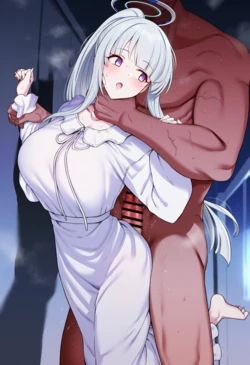 [Pixiv] ゆたか/Yutaka (20097007) - Request: Blue Archive Noah (Pajamas) Brainwashing [AI Generated] 作品封面
