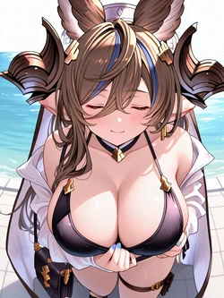 [║] 66 # 胸部 讓我向你展示地球不可撼動的力量❣️ - Miyabi插畫（EW版） - pixiv [║] 66 #おっぱい 揺るがぬ大地の力、お見せしましょう❣️ - 雅さん(EW版)的插畫 – pixiv [AI Generated] 作品封面