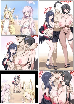 [Banssee] Hasumi and Ichika (BlueArchive) 作品封面