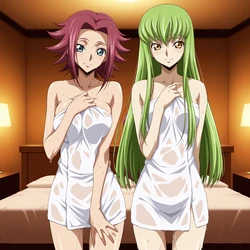 ANIPAI - C.C & Kallen - Code Geass [106 pics  Full Set + Extras] [AI Generated] 作品封面