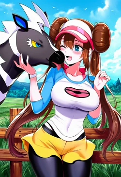 [DarkHound] Rosa and Zebstrika (AI Generated) 作品封面