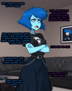 [BrokenBismuth] Pixiv Subscriber Milestone Lapis Lazuli Comic [AI Generated] 作品封面
