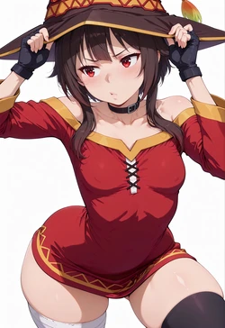 [ANIREALAI] Megumin - Crimson Magic at the Beach (AI Generated) 作品封面