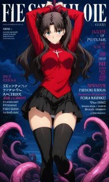 [wen] Tohsaka Rin (Tentacle) [AI Generated] 作品封面
