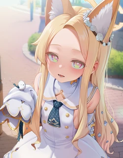 [agargreen] セイアに道で出会う [AI Generated]