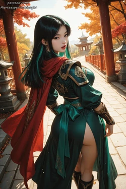 [Patreon] [AiASAG] [4K] 🌸Mulan⚔️ - Preview [AI Generated] 作品封面