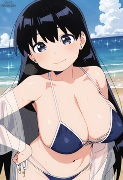 Nagi Arato (Swimsuit ver.) // 荒砥 凪 | Ruri Rock (90p+) (Akanecchi) [Ai generated] 作品封面