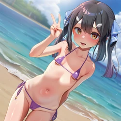 [agargreen] 美遊 海辺 [AI Generated]