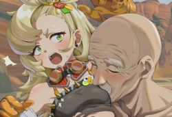 [Pixiv] 与党野党/YotouYatou (50519969) - ZenZero — Furious Piper vs. the Mischievous Ojisan [AI Generated] 作品封面