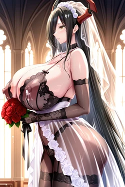 [DZMM绘图测试] 碧蓝航线-腓特烈大帝 婚纱2 [AI Generated] 作品封面