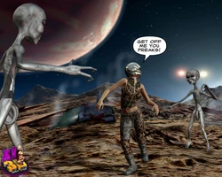 [XL-3D] Trapped with a horny alien 作品封面