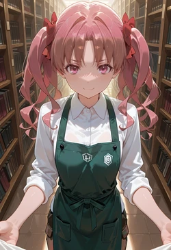 [マイネームルナ] Pregnant Belly Library Series Shirai Kuroko [Sample] [AI Generated] 作品封面