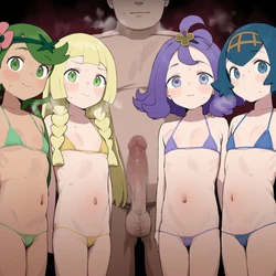 [くらうど] 悪いおじさんに捕まっちゃったア●ーラガールズ＋ア●ロラ♡ [AI Generated] 作品封面