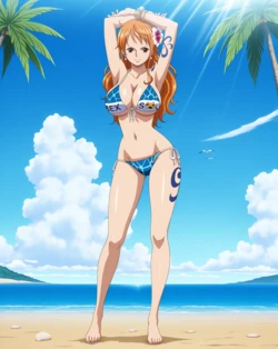 [Animeartfxs] [COLLECTOR • FULL SET] Nami - One Piece _ Patreon [AI Generated] 作品封面