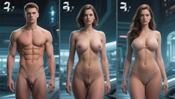 Sci-Fi M2F Transformation (AI Generated) 作品封面
