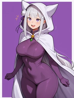 [Void_Men] ━💜🐱 EMILIA | RE:ZERO 🐱💜━ (Patreon) [AI Generated] 作品封面