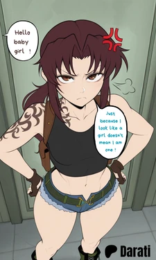 Blacked Lagoon revy femboy [AI Generated] 作品封面