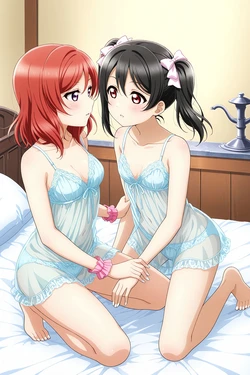 [K39]Maki Nishikino & Nico Yazawa (Yuri) I2I [AI Generated] 作品封面