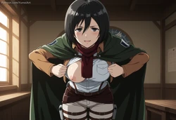 [YumeiArt] - Mikasa Ackerman - Preview [AI Generated] 作品封面