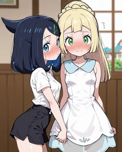 [NeekoSan] Liko x Lillie Yuri - Pokemon [AI Generated] 作品封面