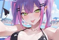 kkoi 海辺でエッチ 常闇トワ Towa at beach (113p) [AI Generated]