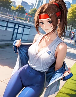 [Game Sant Ai Art] Yuri Sakazaki (KOF) 02 [AI generated]