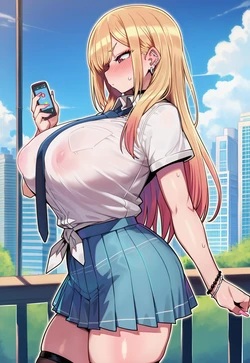 [Benisman] Marin NTR Comic - Part 1 [Portuguese-BR] [AI Generated] 作品封面