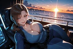 [Miyu] Jill Valentine: Out at Sea [AI Generated] 作品封面
