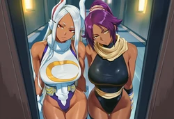 [Sticky] 3p - mirko x yoruichi [80+] [AI Generated]