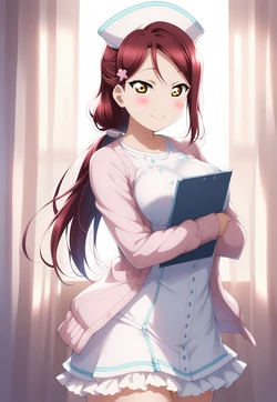 【R-18】+Riko+Sakurauchi+-+Birthday+Special+-+special+attention+from+a+nurse (Sen-hwa) [Ai generated] 作品封面