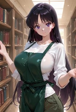 [マイネームルナ] Pregnant Belly Library Series Hino Rei [Sample] [AI Generated] 作品封面