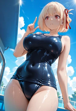 [マイネームルナ] Pregnant Belly Voyeur Series Nishikigi Chisato [Sample] [AI Generated]