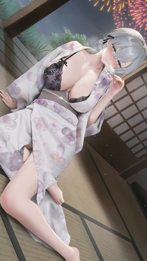 R18 潮汐りら様 浴衣ver(4枚) 作品封面