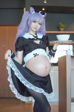 [Sally dorasnow] Genshin impact-Ke Qing-Cosplayer pregnant2 [AI Generated] 作品封面
