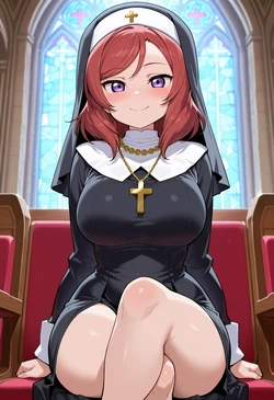 [Nankoai] Maki Nishikino-西木野真姫-nun-confessional-gloryhole- (Patreon) [AI Generated] 作品封面