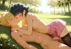 [Pixiv] (PKAI) Boruto and Himawari [AI Generated]