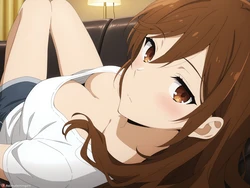 [asimpleningen] Hori Kyouko #1 (Hori-san to Miyamura-kun) [AI Generated] 作品封面