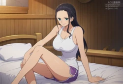 Nico Robin x Momo [Full] [AI Generated] 作品封面