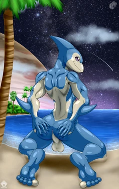 Neo-Spacian Aqua Dolphin by Darkshiner8 AI Generated