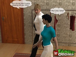 3dfamilyorgies.com: Dad has helped to pick up the dress to a daughter (English) 作品封面