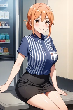 tachibana ai - [Oregairu] Gahama working at a convenience store 116 illustrations | [俺ガイル] コンビニで働くガハママ 116枚 [AI Generated] 作品封面