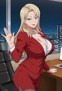 [Meowu laha] Reika Kurashiki - Office 🌃 [AI Generated] 作品封面