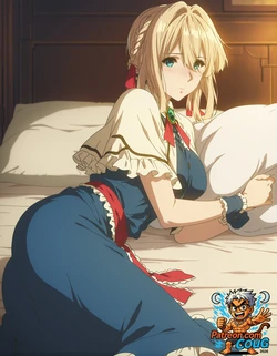 Violet Evergarden hentai | Violet Evergarden NSFW parody [AI Generated] 作品封面