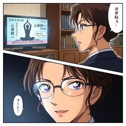 [RE YAMATEMAN] Inventor Hakase Series: Enchanting Yoga and Double-Sensational Ball-Swinging [AI Generated] 作品封面